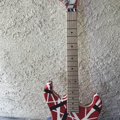 Fender EVH 5150 Guitar 2017 Red W/ white, black stripes image 5