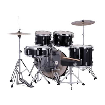 Mapex Comet 5pc Complete Drum Set Dark Black 18/10/12/14/14 image 3