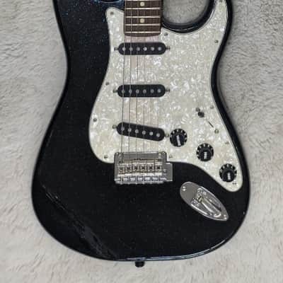 70th Anniversary Fender Player Stratocaster Electric Guitar, Nebula Noir w/Bag image 1