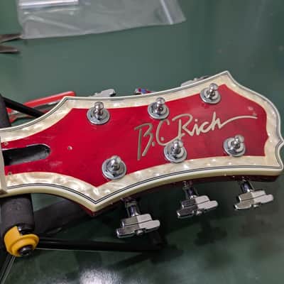 B.C. Rich Eagle DLX 00's Archtop See Thru Red image 20