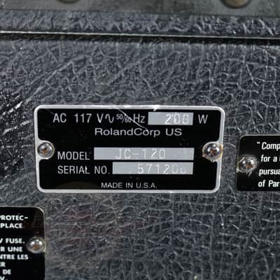 Vintage 1985 Roland JC-120 Jazz Chorus 120W 2x12 Stereo Combo Amp image 5