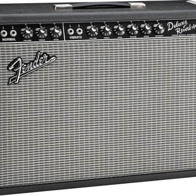 Fender '65 Deluxe Reverb Vintage Reissue Guitar Combo Amplifier (22 Watts, 1x12"), Black image 4