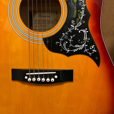 Vintage Harmony 01010 early 1980s - Hummingbird (copy) Guitar image 8