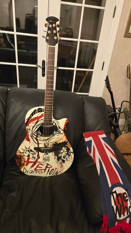 Ovation NS28-HD Nikki Sixx 2000s - Heroin Diaries Graphic image 1