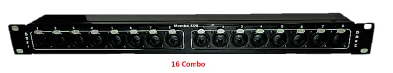 Mamba 16 Combo Passive Split of Mic (XLR) DB25 and Line (TRS/TS) DB25 1RU image 1