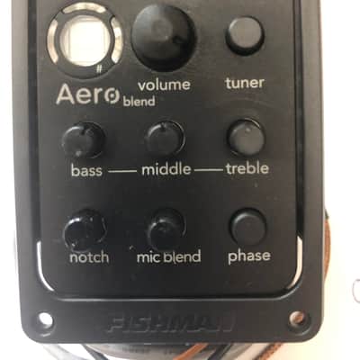 One Fishman Aero+ and One Fishman Aero Blend Acoustic Guitar Preamps Black image 2