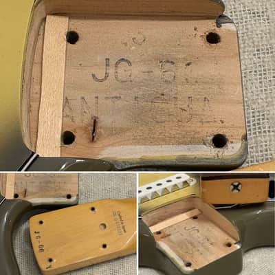 2004 Fender Japan JG-66 Jaguar Limited Edition Antigua Finish + G&G Deluxe Case Hang Tags Duncan Hot Jag Upgrade image 22