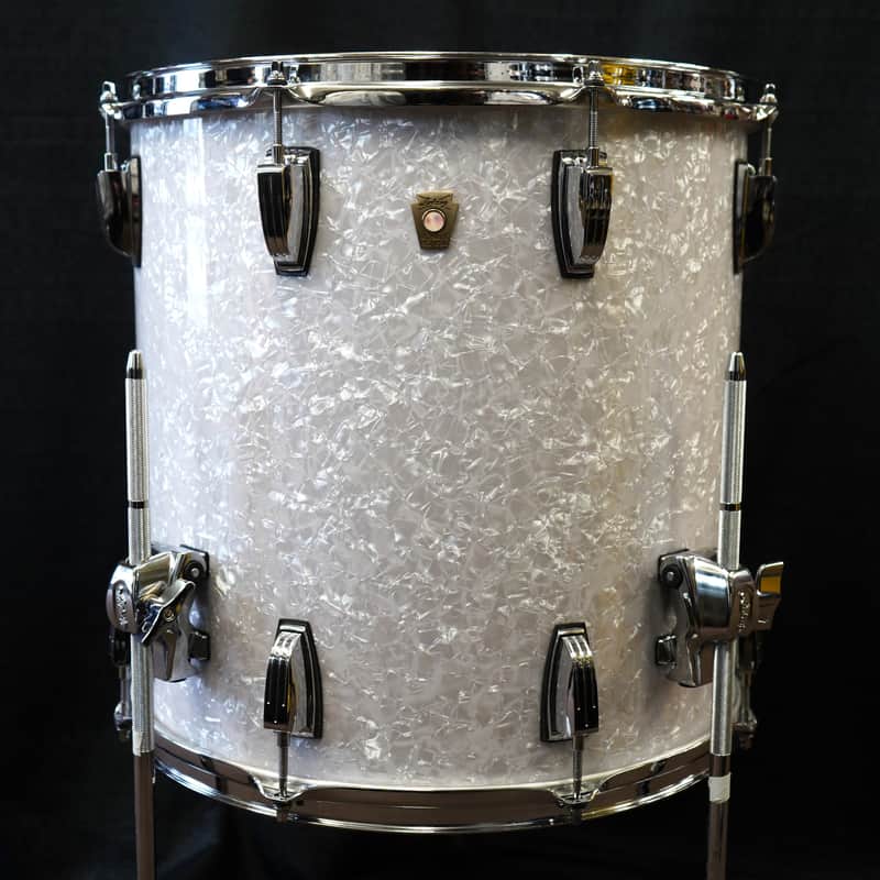 Ludwig USA Classic Maple Series 16x16" Floor Tom w/ Legs - White Marine Pearl image 1