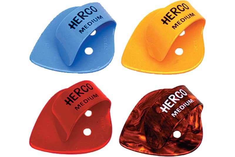 Immagine Dunlop - HE112 Herco Flat Thumbpicks Medium Box/24 - 1