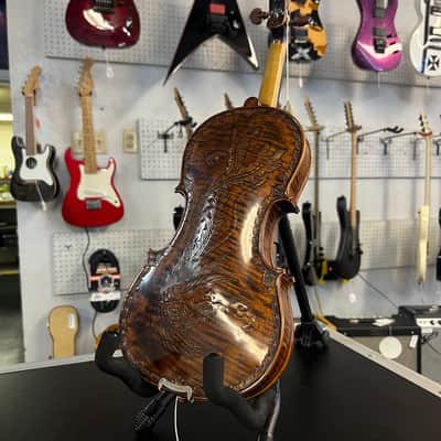 West Coast String Instruments Hand Carved Full Scale Phoenix Violin NM03 image 6