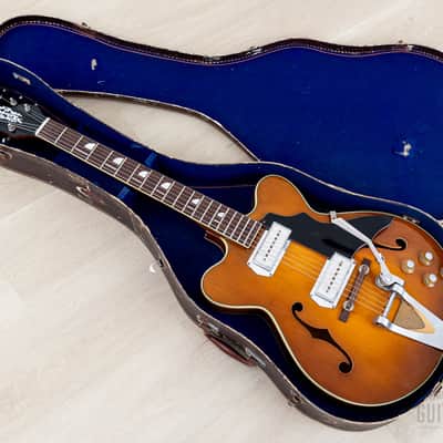 1960s Kay Jazz II Old Kraftsman-Branded Vintage Hollowbody Electric Guitar w/ Kleenex Box, Case image 17