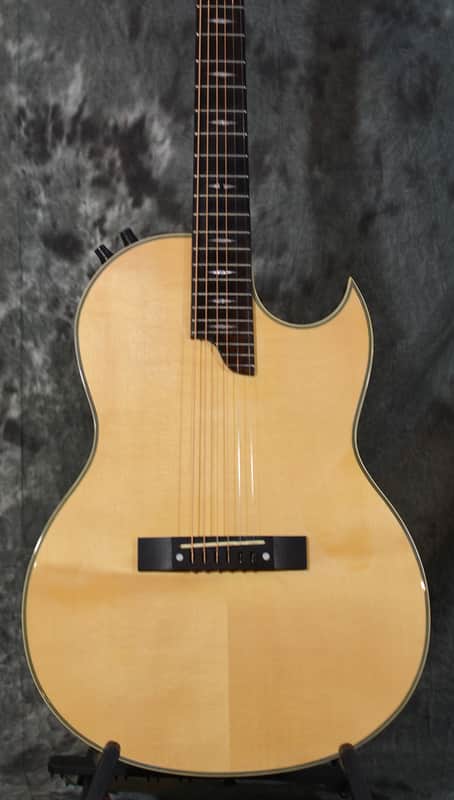 Kramer Condor Chambered Solid Body Acoustic Electric Guitar Natural Gloss w FAST Same Day Shipping image 1