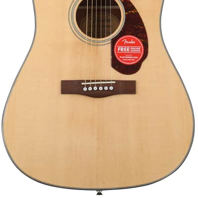 Fender CD-140SCE Dreadnought Acoustic-Electric Guitar - Natural image 1