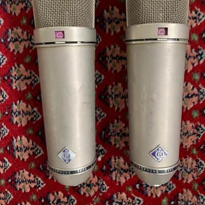 Consecutive pair of vintage Neumann U87 ex Britannia Row Studios (Pink Floyd) image 5