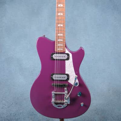 Powers Electric A-Type FF42 CamTail Electric Guitar - Aubergine - A517 image 3