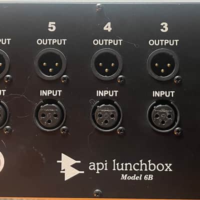 API 500-6B Lunchbox 6-Slot Powered 500 Series Frame 2000 - 2010 - Black image 2