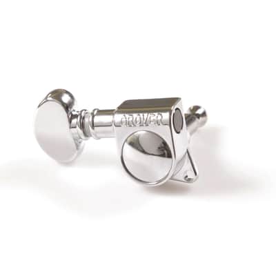Genuine Grover 305C Mid-size Rotomatic 18:1 3x3 tuners, Chrome image 1
