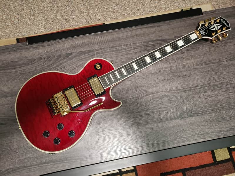 Epiphone Alex Lifeson Signature Les Paul Custom Axcess 2023 - Present - Ruby image 1