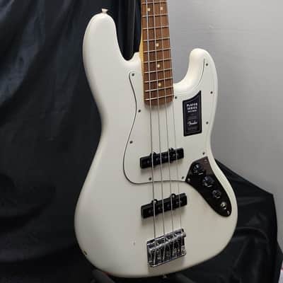 Open Box Fender Player Jazz Electric Bass Guitar - Pau Ferro Fingerboard - Polar white image 3