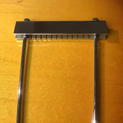 Gibson ES 12 String tailpiece 1965 - 1977 chrome image 5