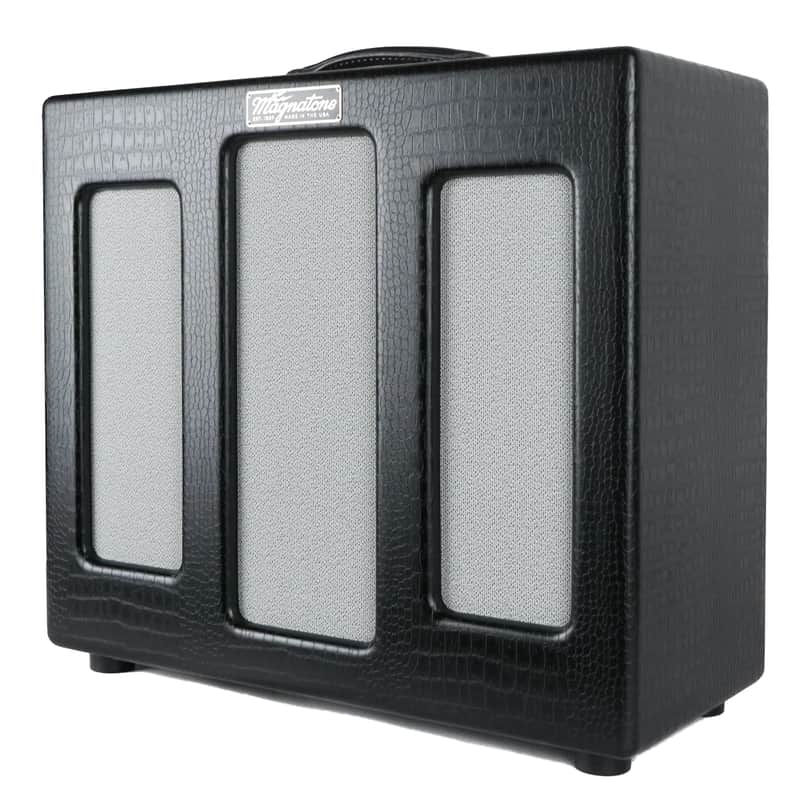 Immagine Magnatone Varsity Reverb - Piont To Point - Cathedral Black "Free Shipping in the USA" - 1