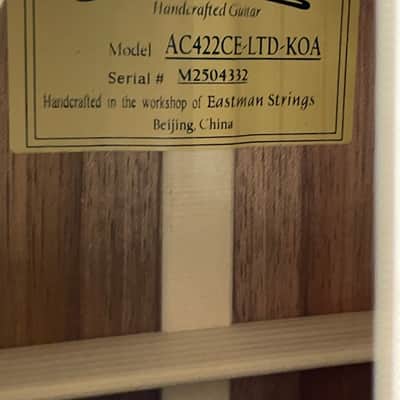 Eastman AC422CE-LTD-KOA + NEW (B-Stock) + incl. Case image 9