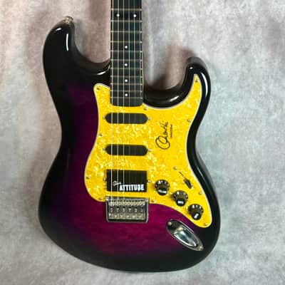 Fretlight FG-551 LTD Edition Orianthi Signature Quilted Maple Top 2015 - Transparent Purple image 8