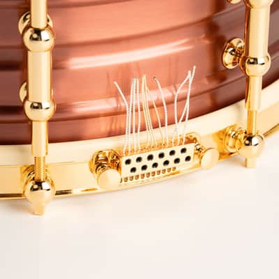 AK Drums Copper Shell Dresdner Type Orchestra Model / DeLuxe repro Copper Finish 5"x14" image 3