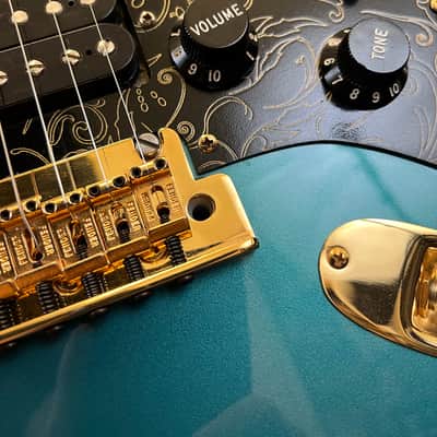 Fender 2017 Mod Shop Stratocaster Aqua Marine Metallic with Fender hardshell Case image 20