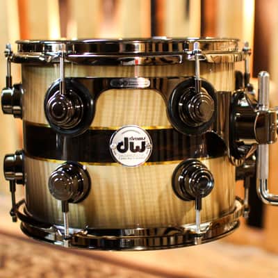 DW Collector's 333 Sycamore Ziricote Inlay Drum Set - 22,10,12,14,16,14sn - SO#1370116 image 4