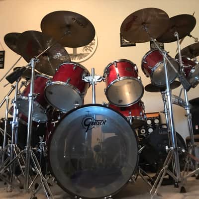 Gretsch Drum Jasper maple USA 1982 Wine red image 3