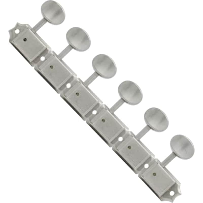 Tuners - Gotoh, Relic, SD91, oval knob, 6-in-a-line, aged nickel image 1