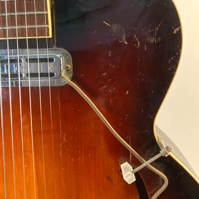1939 Gibson L-7 Archtop Acoustic Guitar — Sunburst, Picture Frame X-Braced, OHSC, DeArmond Pickup image 7