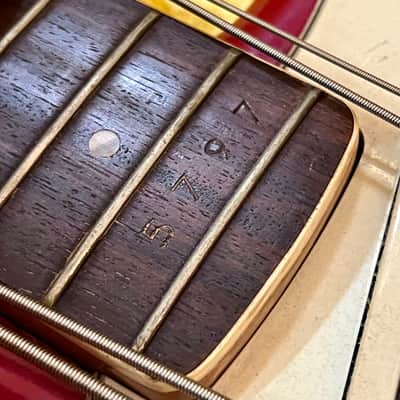 Yamaha Flying Samurai Bass SB-7A c 1967 - Dakota red Original vintage MIJ Japan sb-5a image 9