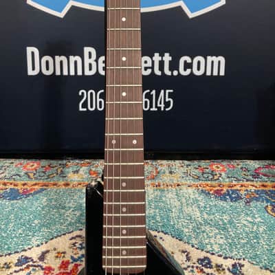 Gadden Brad Whitford's Aerosmith Travel Guitar, Tim Collins!  (#54)  1980s Black image 10