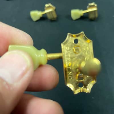 Vintage Gibson Kluson Deluxe Gold Tuners PAT NO D-169400 Double Line Les Paul Custom ES-355 image 20