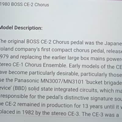 Boss CE-2 chorus pedal image 4