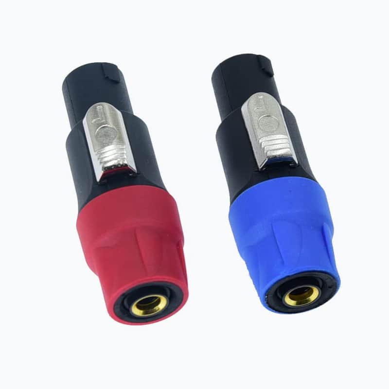 Speakon to 1/4 Adapter Connector Upgraded 1/4" inch ts Jack Female to Male Converter are for Converting Cable to Plug for Speaker/Amplifier/Mixer Adapter - 2PCS image 1
