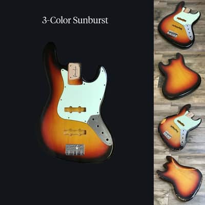 Made to Order - FRANCHIN Uranius bass body Relic Aged 100% Nitro Lacquer (Sunburst/ Black/ White/ Blue/ Green/ Yellow/ Red/ Pink/ Burgundy/ Purple/ Gold/ Silver, etc.) Basswood Poplar Jazz-Bass Style Made in Italy image 2