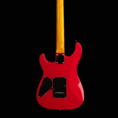 Samick SS70 Samick double cutaway red electric guitar. image 13