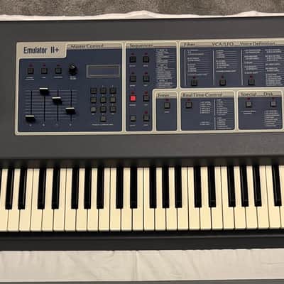 E-MU Systems Emulator II+HD 61-Key 8-Voice Sampler Workstation 1984 - 1988 - Black