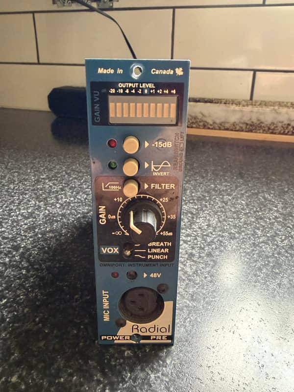 Radial PowerPre 500 Series Mic Preamp Module 2010s - Blue image 1