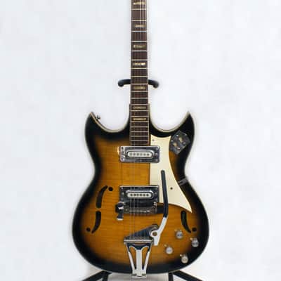 Vintage Apollo Fujigen Made Barney Kessel Style Electric Guitar with the Original Case image 6