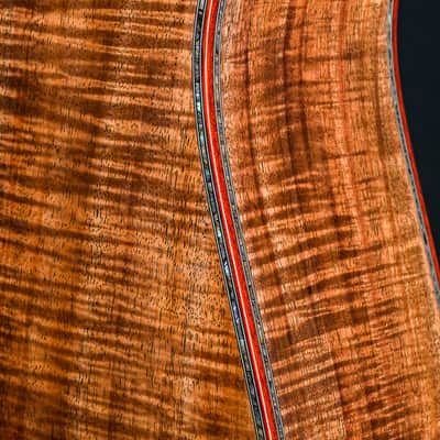 Huss and Dalton D-45 Premium Figured Koa with Paua Pearl Custom NEW image 17
