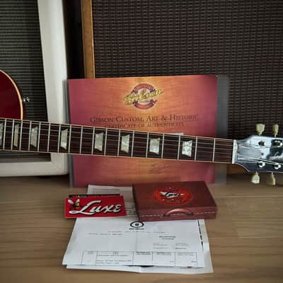 Gibson GOOD WOOD Custom Shop 1958 Les Paul Std. Reissue R8 1.Hd, Washed Cherry, Good Wood Era, S.Duncan Slash PU´s​​ 2005 - Washed Cherry Burst image 12