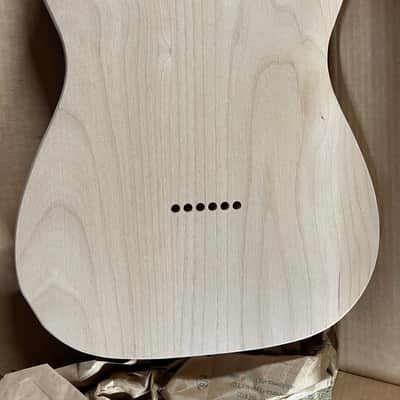 Saylor Double Cut Walnut Burl/Alder Telecaster Body image 2