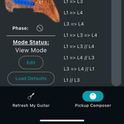 AMBROSONICS, LLC WOW, 23 Wirings! Bluetooth Programmable Pre-wired pickguard Pickup Director with FREE Pickup Composer App 2025 - Plain White image 19