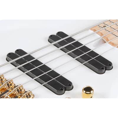Ibanez BTB605MLM-PWM Bass Workshop 5-String Multi-Scale Bass - Pearl White Matte image 9