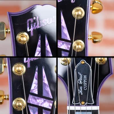 Gibson Custom Shop Les Paul Custom 70th Anniversary Flame Maple Top Purple Widow Burst 2022 w/OHSC image 13