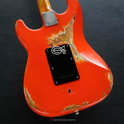 Fender Stratocaster Orange S/S/H Heavy Aged Relic image 6